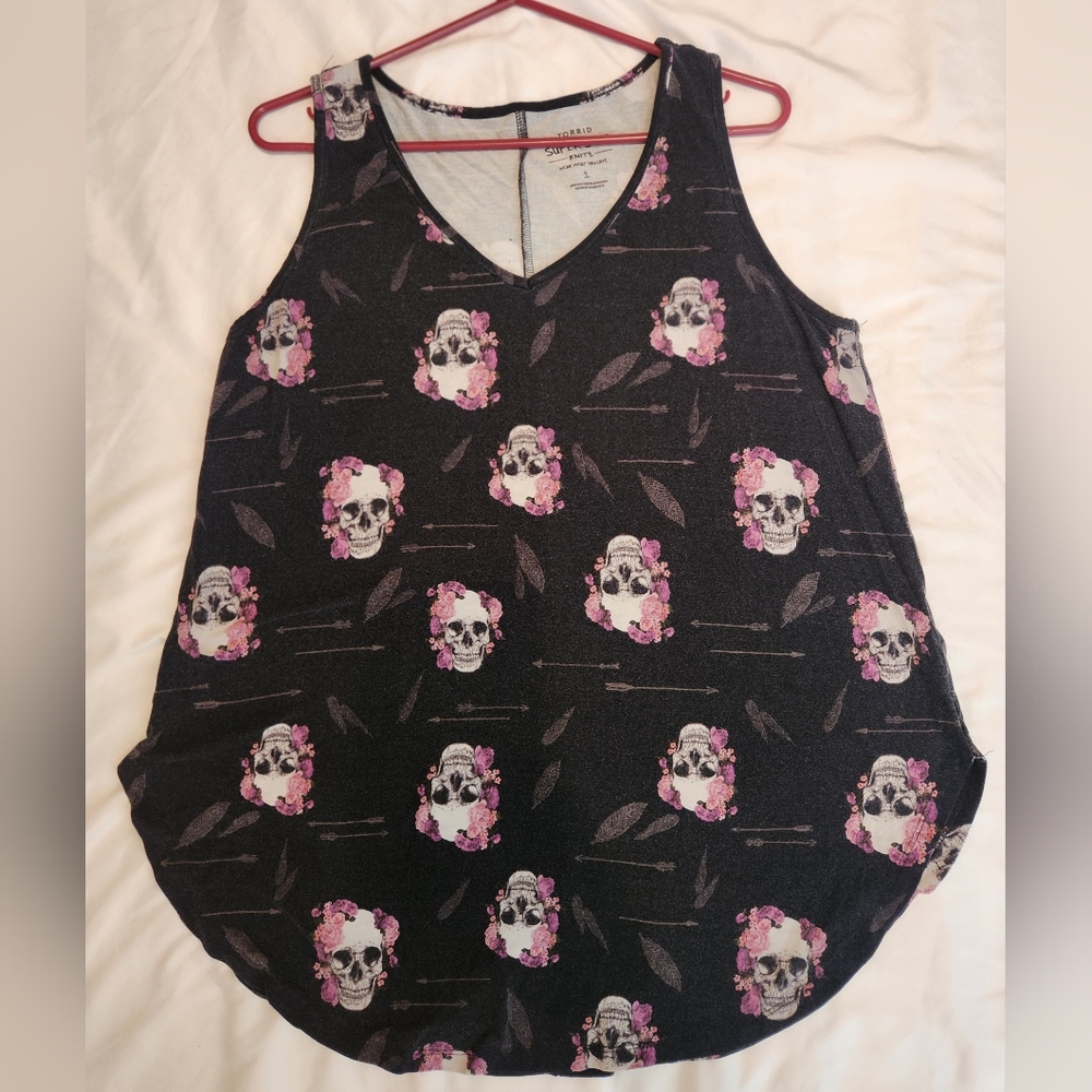 Torrid Torrid Favorite Tunic Super Soft V-Neck Tunic Tank